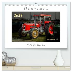 Oldtimer – geliebte Trecker (hochwertiger Premium Wandkalender 2024 DIN A2 quer), Kunstdruck in Hochglanz von Roder,  Peter