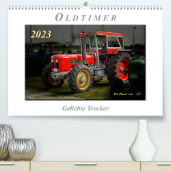 Oldtimer – geliebte Trecker (Premium, hochwertiger DIN A2 Wandkalender 2023, Kunstdruck in Hochglanz) von Roder,  Peter