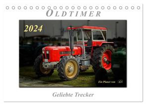 Oldtimer – geliebte Trecker (Tischkalender 2024 DIN A5 quer), CALVENDO Monatskalender von Roder,  Peter