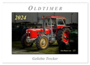 Oldtimer – geliebte Trecker (Wandkalender 2024 DIN A2 quer), CALVENDO Monatskalender von Roder,  Peter