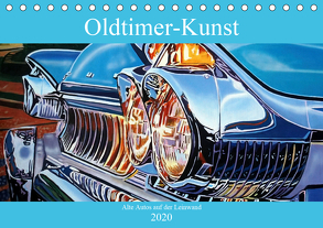 Oldtimer-Kunst – Alte Autos auf der Leinwand (Tischkalender 2020 DIN A5 quer) von von Loewis of Menar,  Henning