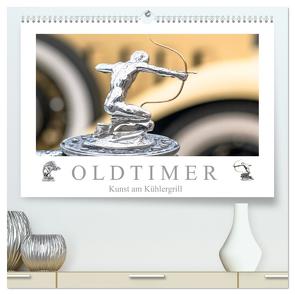 Oldtimer – Kunst am Kühlergrill (hochwertiger Premium Wandkalender 2024 DIN A2 quer), Kunstdruck in Hochglanz von Meyer,  Dieter