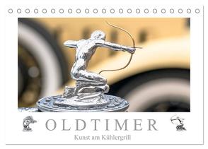 Oldtimer – Kunst am Kühlergrill (Tischkalender 2024 DIN A5 quer), CALVENDO Monatskalender von Meyer,  Dieter