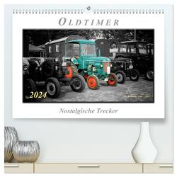Oldtimer – nostalgische Trecker (hochwertiger Premium Wandkalender 2024 DIN A2 quer), Kunstdruck in Hochglanz von Roder,  Peter
