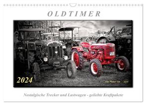 Oldtimer – nostalgische Trecker und Lastwagen (Wandkalender 2024 DIN A3 quer), CALVENDO Monatskalender von Roder,  Peter