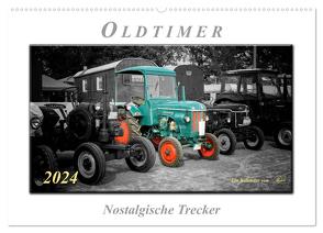 Oldtimer – nostalgische Trecker (Wandkalender 2024 DIN A2 quer), CALVENDO Monatskalender von Roder,  Peter