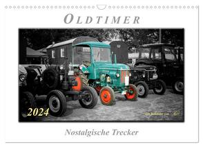 Oldtimer – nostalgische Trecker (Wandkalender 2024 DIN A3 quer), CALVENDO Monatskalender von Roder,  Peter