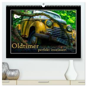 Oldtimer perfekt insziniert (hochwertiger Premium Wandkalender 2024 DIN A2 quer), Kunstdruck in Hochglanz von Adams,  Heribert