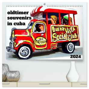 Oldtimer Souvenirs in Cuba (hochwertiger Premium Wandkalender 2024 DIN A2 quer), Kunstdruck in Hochglanz von von Loewis of Menar,  Henning