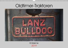 Oldtimer Traktoren – Embleme (Wandkalender 2019 DIN A3 quer) von Ehrentraut,  Dirk