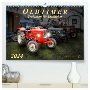 Oldtimer – Traktoren für Liebhaber (hochwertiger Premium Wandkalender 2024 DIN A2 quer), Kunstdruck in Hochglanz von Roder,  Peter