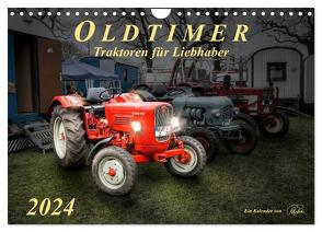 Oldtimer – Traktoren für Liebhaber (Wandkalender 2024 DIN A4 quer), CALVENDO Monatskalender von Roder,  Peter