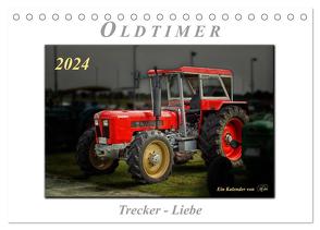 Oldtimer – Trecker Liebe (Tischkalender 2024 DIN A5 quer), CALVENDO Monatskalender von Roder,  Peter