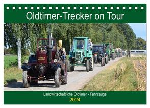 Oldtimer-Trecker on Tour (Tischkalender 2024 DIN A5 quer), CALVENDO Monatskalender von Klünder,  Günther