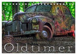 Oldtimer – verlassen verrostet vergessen (Tischkalender 2024 DIN A5 quer), CALVENDO Monatskalender von Adams foto-you.de,  Heribert