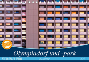 Olympiadorf und -park in München (Tischkalender 2021 DIN A5 quer) von Schikore,  Martina
