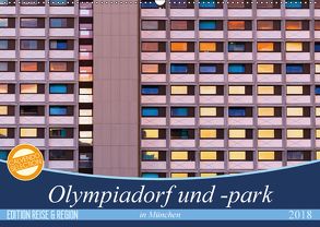 Olympiadorf und -park in München (Wandkalender 2018 DIN A2 quer) von Schikore,  Martina