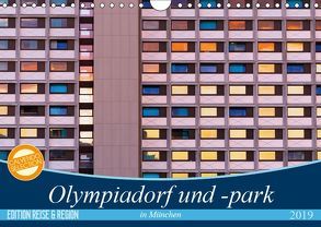 Olympiadorf und -park in München (Wandkalender 2019 DIN A4 quer) von Schikore,  Martina