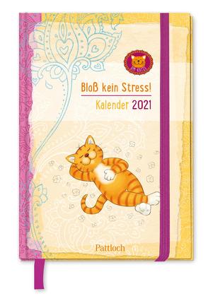 Om-Katze: Bloß kein Stress! Taschenkalender 2021 von Manneh,  Lisa