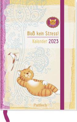 Om-Katze: Bloß kein Stress! Taschenkalender 2023 von Manneh,  Lisa, Pattloch Verlag