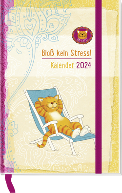 Om-Katze: Bloß kein Stress! Taschenkalender 2024 von Manneh,  Lisa