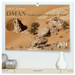OMAN Farben und Formen der Wüste (hochwertiger Premium Wandkalender 2024 DIN A2 quer), Kunstdruck in Hochglanz von Rechberger,  Gabriele