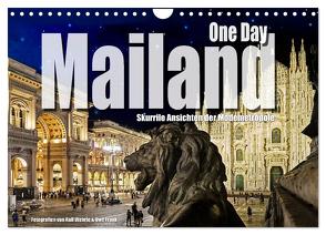One Day Mailand (Wandkalender 2024 DIN A4 quer), CALVENDO Monatskalender von Wehrle und Uwe Frank,  Black&White Fotodesign,  Ralf