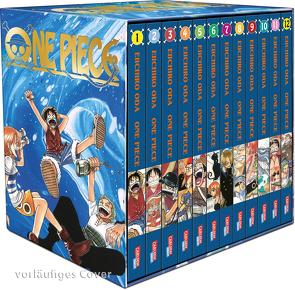 One Piece Sammelschuber 1: East Blue (inklusive Band 1–12) von Borcke,  Ayumi von, Oda,  Eiichiro
