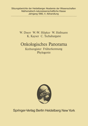 Onkologisches Panorama von Doerr,  W., Hofmann,  Werner, Höpker,  W.-W., Kayser,  K., Tschahargane,  C.