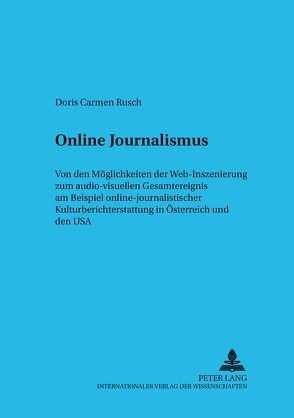 Online Journalismus von Rusch,  Doris Carmen