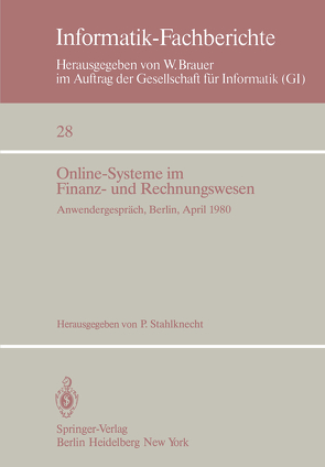 Online-Systeme im Finanz- und Rechnungswesen von Stahlknecht,  P.