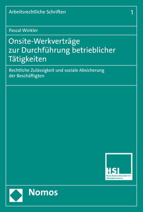 Onsite-Werkverträge zur Durchführung betrieblicher Tätigkeiten von Winkler,  Pascal