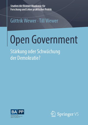 Open Government von Wewer,  Göttrik, Wewer,  Till