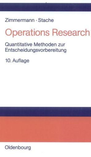 Operations Research von Stache,  Ulrich, Zimmermann,  Werner