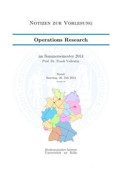 Operations Research von Steinbach,  Tim