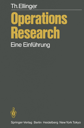 Operations Research von Ellinger,  T.
