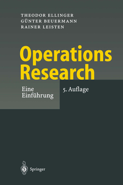 Operations Research von Beuermann,  G., Ellinger,  T., Leisten,  R.
