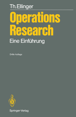 Operations Research von Ellinger,  Theodor