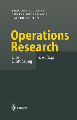 Operations Research von Beuermann,  Günter, Ellinger,  Theodor, Leisten,  Rainer