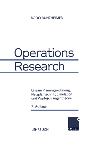 Operations Research von Runzheimer,  Bodo
