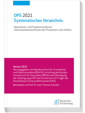 OPS 2021 Systematisches Verzeichnis von Auhuber,  Thomas