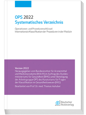 OPS 2022 Systematisches Verzeichnis von Auhuber,  Thomas
