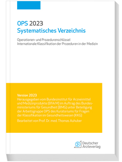 OPS 2023 Systematisches Verzeichnis von Auhuber,  Thomas