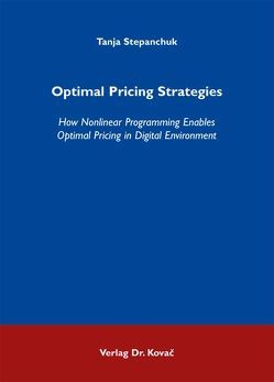 Optimal Pricing Strategies von Stepanchuk,  Tanja