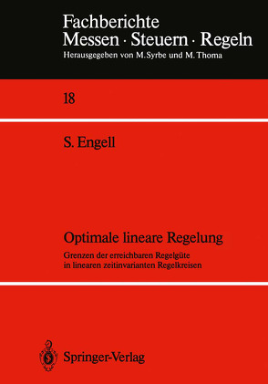 Optimale lineare Regelung von Engell,  Sebastian
