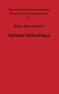 Optimale Reihenfolgen von Müller-Merbach,  H.