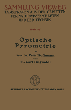 Optische Pyrometrie von Hoffmann,  Fritz
