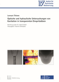 Optische und hydraulische Untersuchungen von Kavitation in transparenten Einspritzdüsen von Dinkelacker,  Friedrich, Thimm,  Lennart