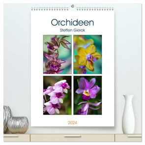 Orchideen (hochwertiger Premium Wandkalender 2024 DIN A2 hoch), Kunstdruck in Hochglanz von Gierok;Magic Artist Design,  Steffen