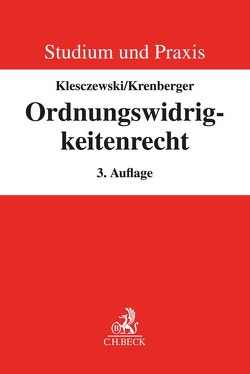 Ordnungswidrigkeitenrecht von Klesczewski,  Diethelm, Krenberger,  Benjamin
